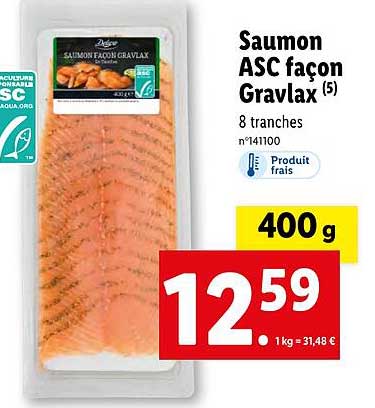 saumon asc façon gravlax deluxe