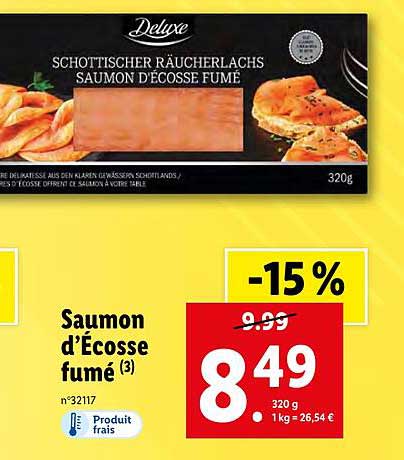 Saumon D'écosse Fumé Deluxe