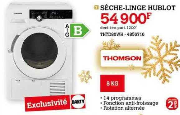 Sèche-linge Hublot Thomson