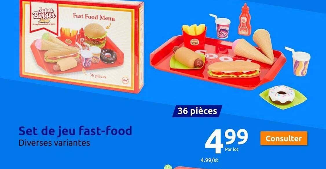 Set De Jeu Fast-food