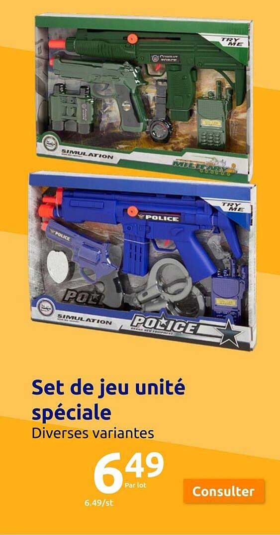 set de jeu unité spéciale