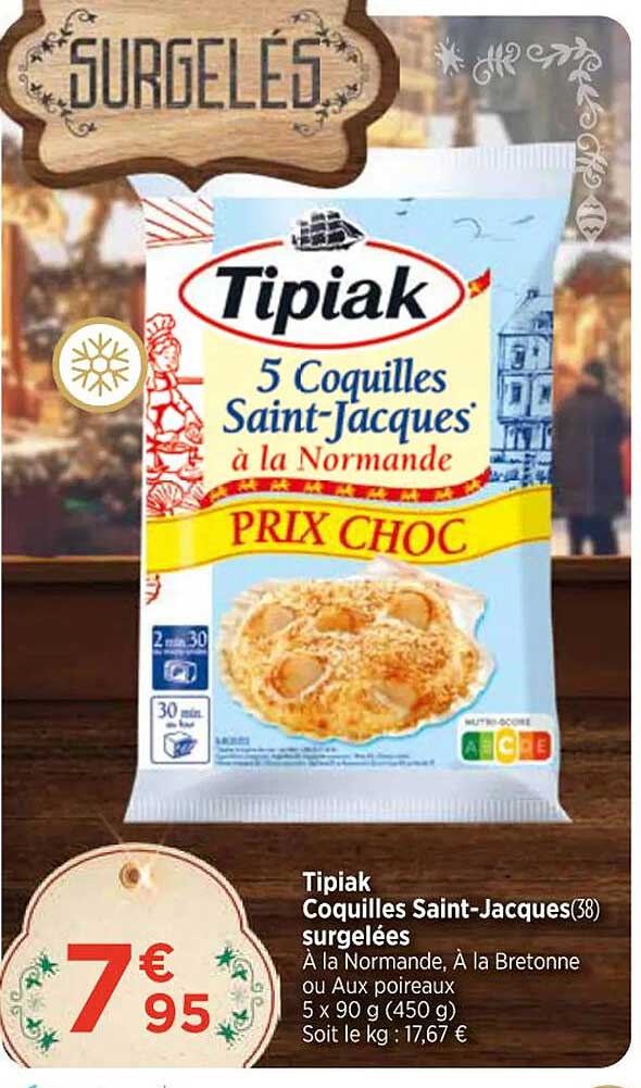 tapiak coquilles saint-jacques surgelées