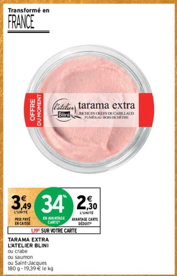 tarama extra l'atelier blini