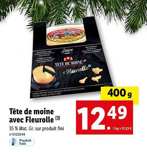 tête de moine avec fleurolle deluxe