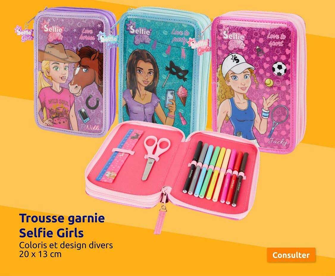 trousse garnie selfie girls