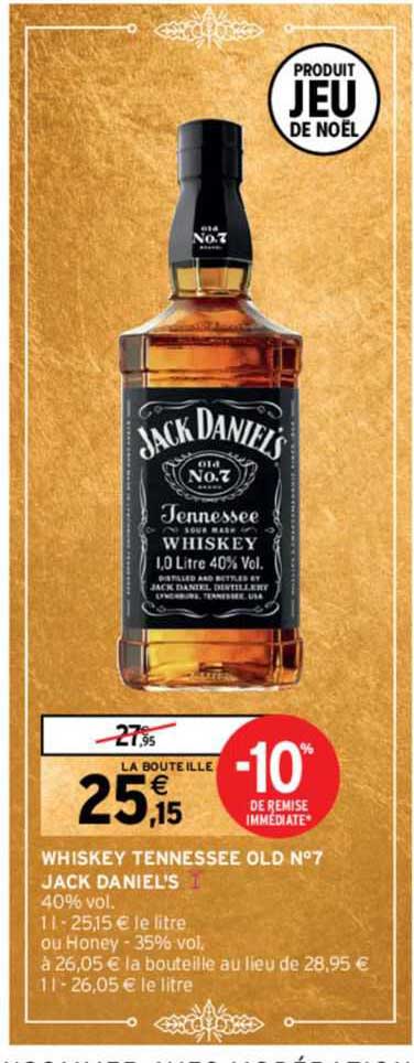 whiskey tennessee old n°7 jack daniel's