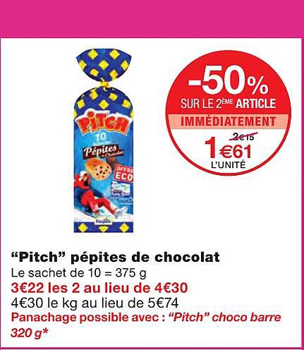 "pitch" Pépites De Chocolat