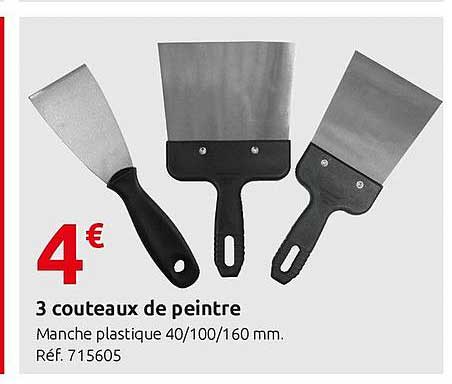 3 couteaux de peintre