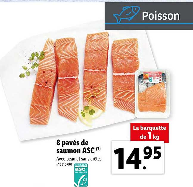 8 Pavés De Saumon Asc