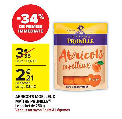 abricots moelleux maître prunille