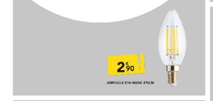 ampoule d14 4000k 470lm