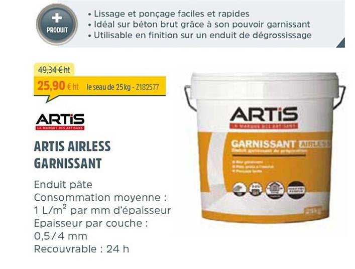 artis airless garnissant