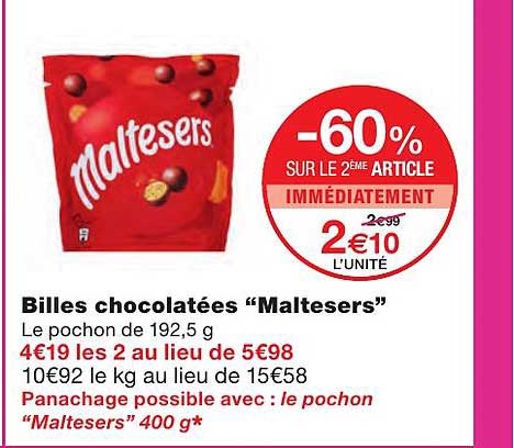 Billes Chocolatées "maltesers"