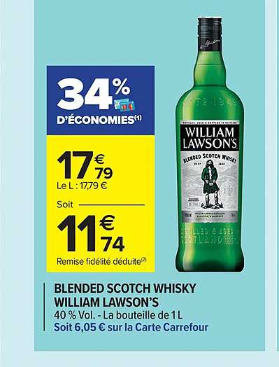 blended scotch whisky william lawson's