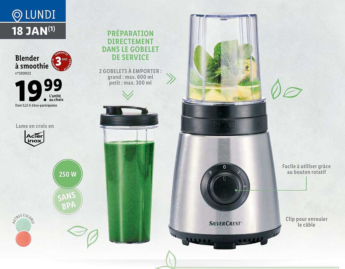 blender à smoothie silver crest