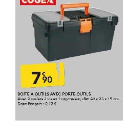 boîte à outils avec porte-outils