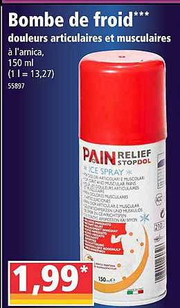 bombe de froid pain relief stop dol