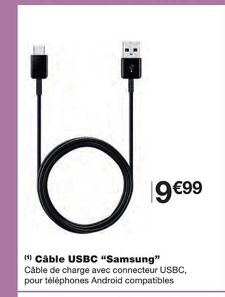 câble usbc "samsung"