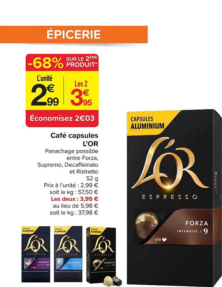 Café Capsules L'or