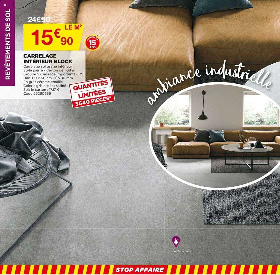 carrelage intérieur block