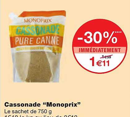 Cassonade "monoprix"