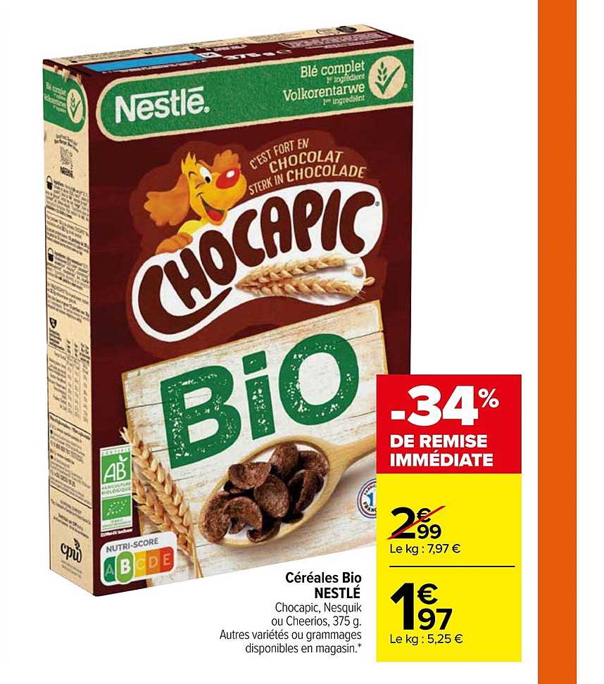 Céréales Bio Nestlé