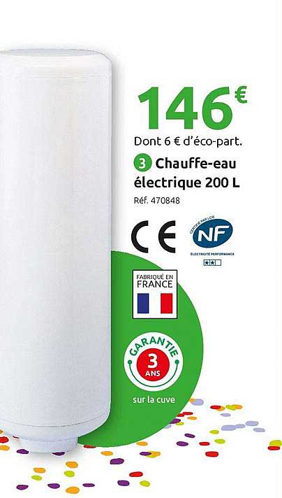 chauffe-eau électrique 200 l