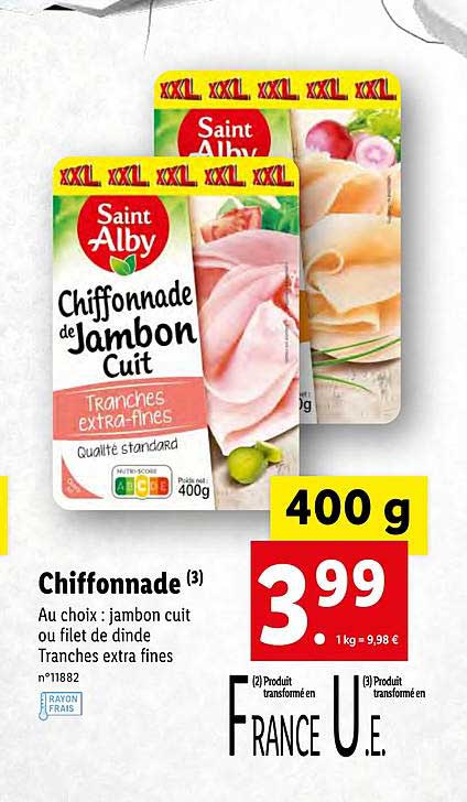 chiffonnade saint alby