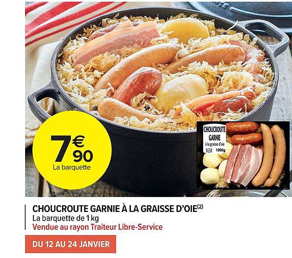 choucroute garnie à la graisse d'oie