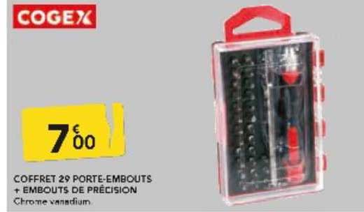 coffret 29 porte-embouts + embouts de précision cogex