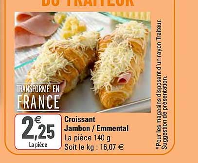 Croissant Jambon - Emmental