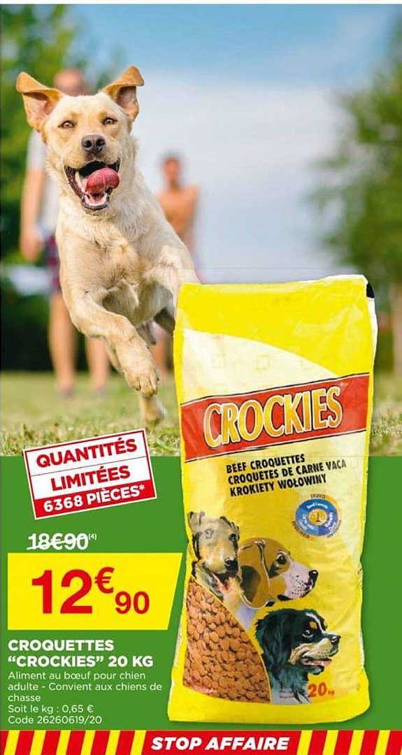 Croquettes "crockies" 20 Kg