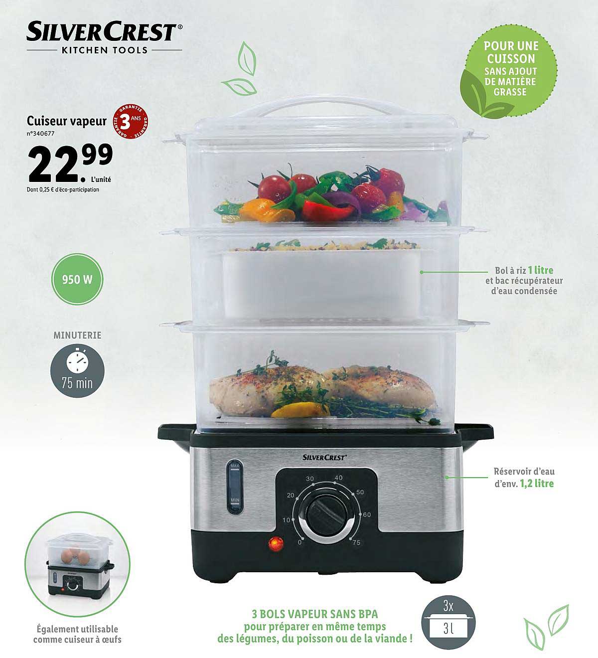 cuiseur vapeur silver crest