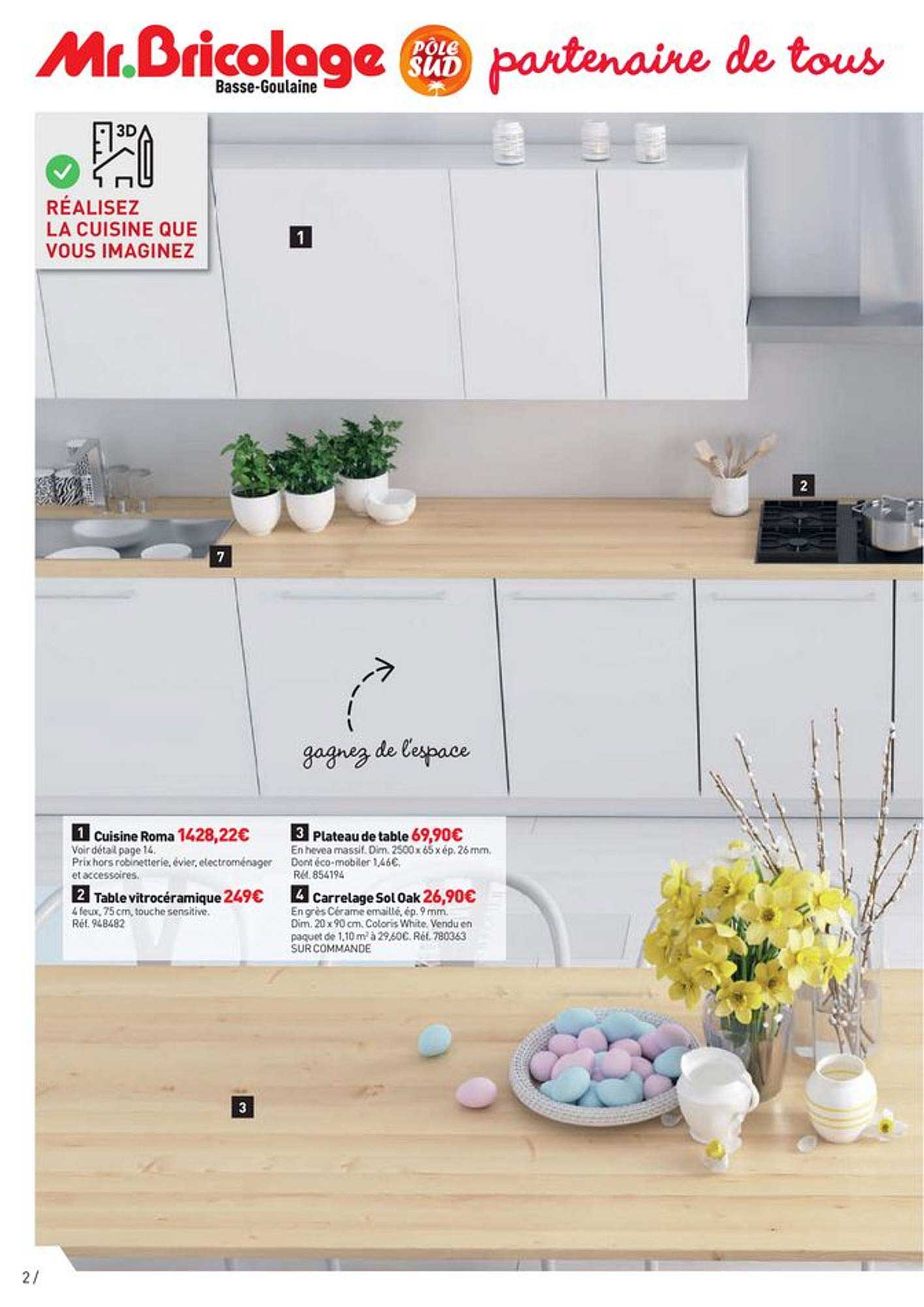 Cuisine Roma, Table Vitrocéramique, Plateau De Table, Carrelage Sol Oak