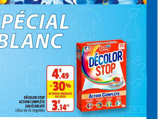 décolor stop action complète eau écarlate