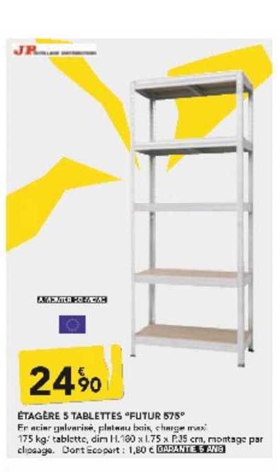 étagère 5 tablettes "futur 575"