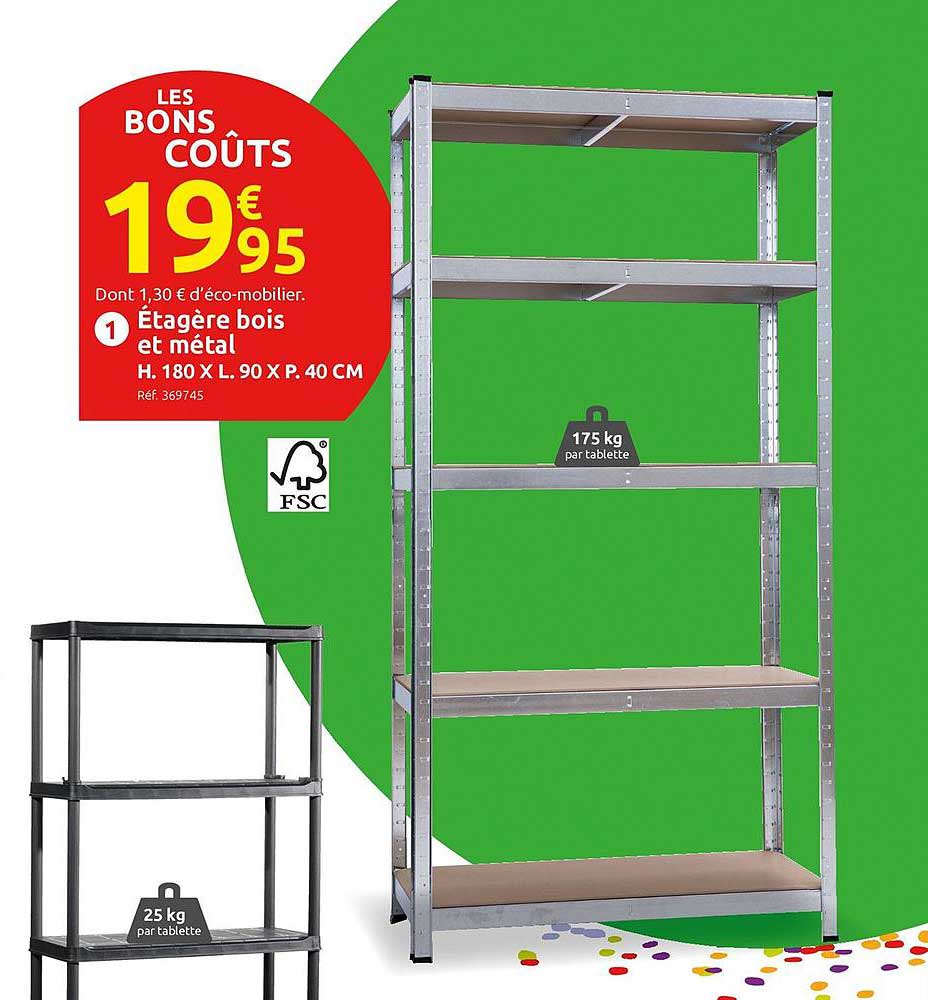 étagère Bois Et Métal