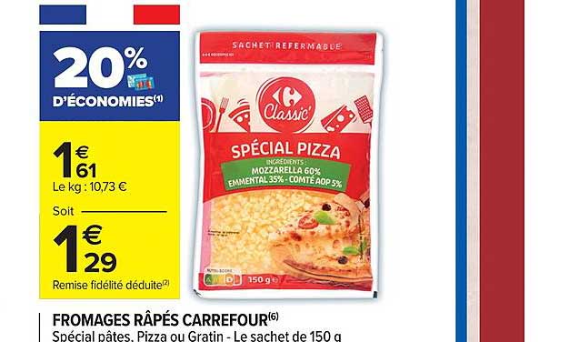 Fromage Râpés Carrefour