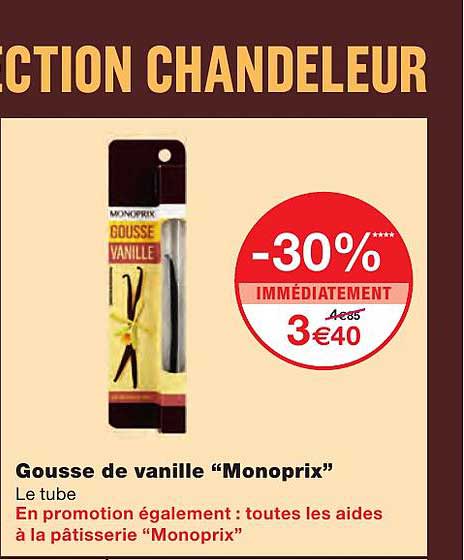 gousse de vanille "monoprix"