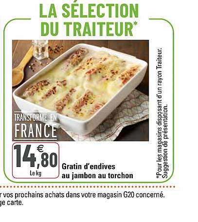 gratin d'endives au jambon au torchon