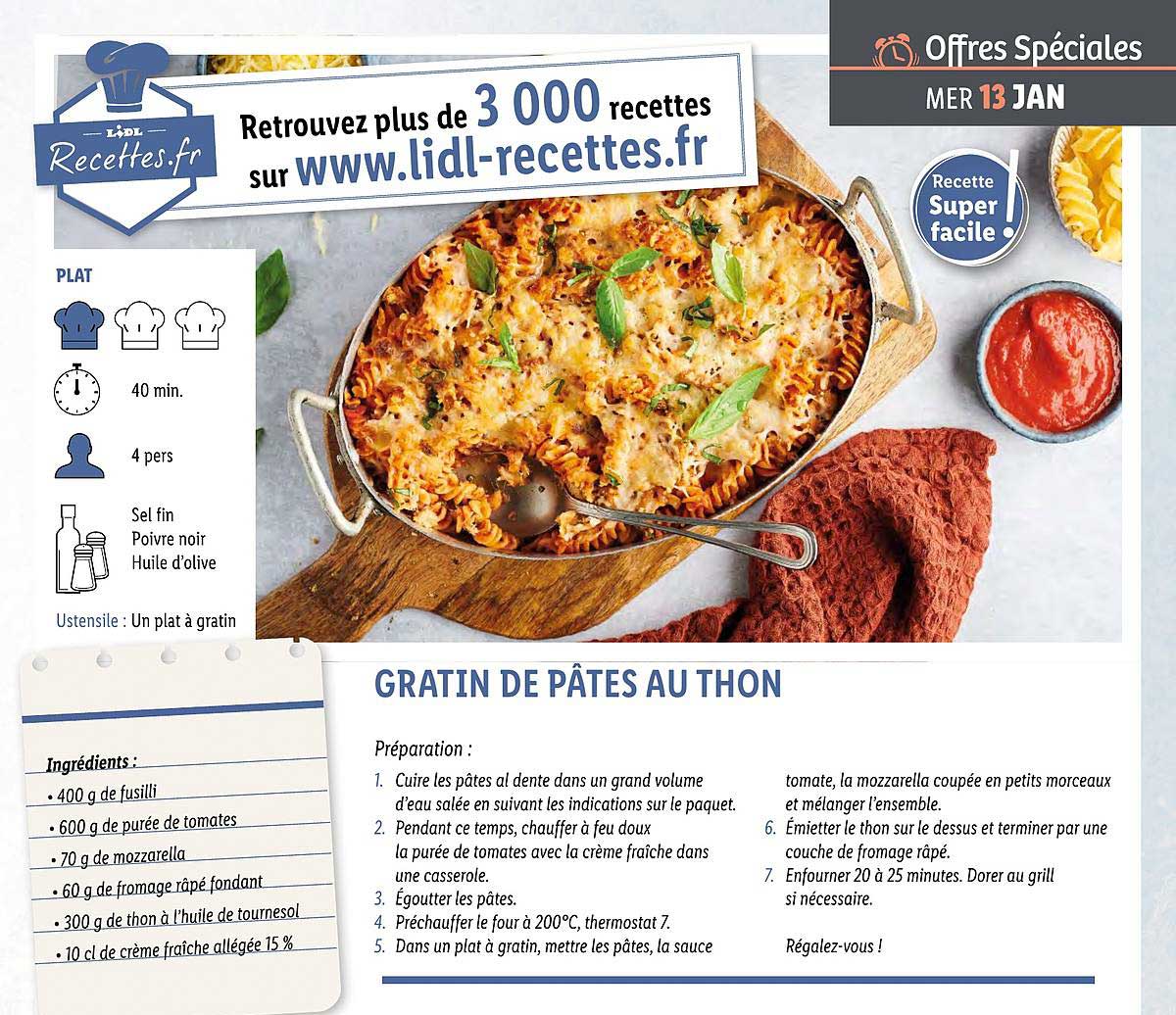 Gratin De Pâtes Au Thon