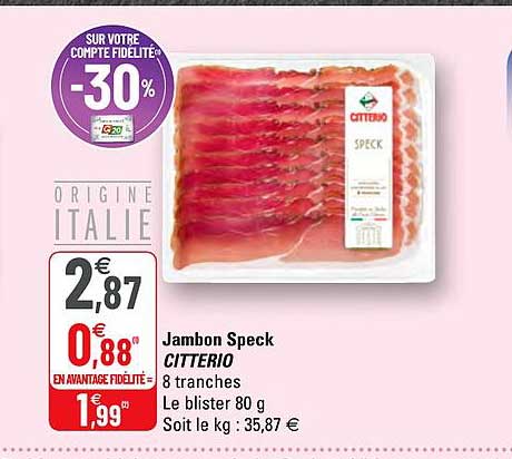 Jambon Speck Citterio