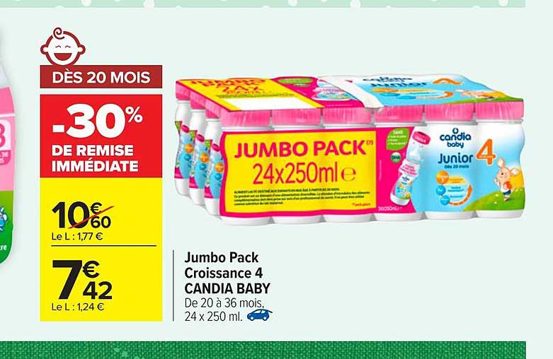 Jumbo Pack Croissance 4 Candia Baby