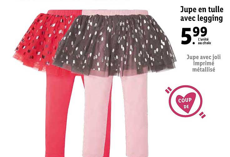 jupe en tulle avec legging
