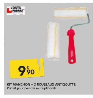 kit manchon + 2 rouleaux antigoutte l'outil parfait