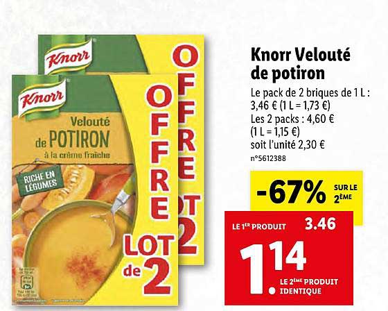 Knorr Velouté De Potiron