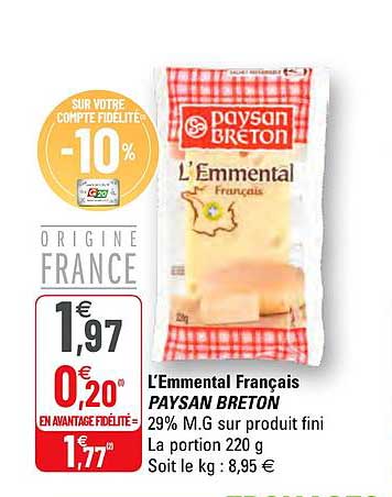 l'emmental français paysan breton