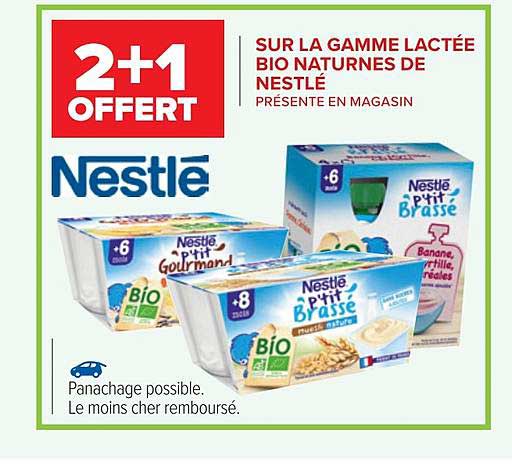 la gamme lactée bio naturnes de nestlé