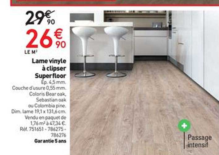 Lame Vinyle à Clipser Superfloor