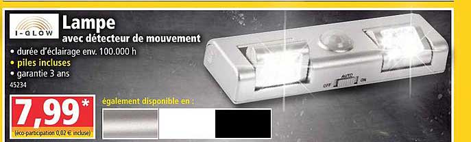lampe avec détecteur de mouvement i-glow